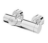 Schell Vitus à fermeture automatique 016050699 raccord de douche au-dessus, désinfection thermique, en saillie, eau mitigée, chromé