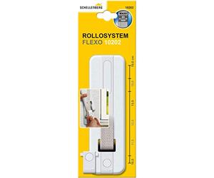 Schellenberg 10202 Couvercle amovible pour enrouleur de sangle volet roulant à encastrer, Espacement variable des trous 105-160 mm, Système Maxi, Blanc