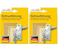 Schellenberg 11034 Guide de cordon pour volet roulant, Blanc (Lot de 2)