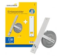 Schellenberg 11500 Enrouleur à encastrer de volet roulant pour sangles Maxi de 23 mm de largeur, Espacement des vis de 26 cm, avec couvercle démontable