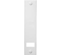 Schellenberg 13402 Couvercle pour enrouleur de sangle volet roulant à encastrer, espacement des trous de 215 mm, Système Maxi, blanc