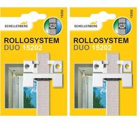 Schellenberg 15202 Guide de Sangle Angulaire Duo pour Sangle de volet Roulant avec Joint Coupe-Vent, pour système Mini et Maxi (Lot de 2)