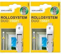 Schellenberg 15681 Guide de Sangle pour volet Roulant à Joint Brosse, Blanc (Lot de 2)