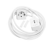 Schellenberg 20026 Câble de rallonge, 3 m, Blanc, Bianco