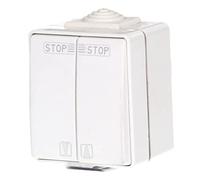 Schellenberg 25010 Interrupteur pour store banne motorisé, auvent de terasse, Blanc