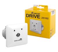Schellenberg 25102 Interrupteur ncastré pour motorisation porte de garage, avec 3 clés inclus, Blanc
