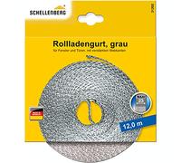 Schellenberg 31202 Sangle pour volet roulant, 23 mm, 12 m, Gris