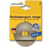 Schellenberg 34501 Sangle pour volet roulant, 23 mm, 4,5 m, Beige