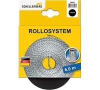 Schellenberg 36007 Sangle pour volet roulant, 23 mm, 6 m, Noir