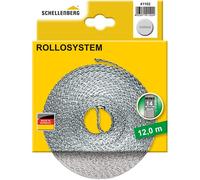 Schellenberg 41102 Sangle de volet roulant pour fenêtre Largeur 14 mm Système Mini 12 m Gris