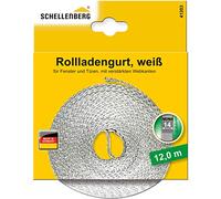 Schellenberg 41203 sangle de volet roulant Mini 14 mm, 12 m, blanc