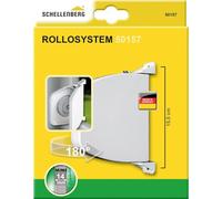 Schellenberg Enrouleur de sangle pour volet roulant 50157 pivotant 5 m 14 mm sans sangle Blanc