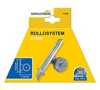 Schellenberg 11406 Enrouleur d'entrée maxi, espacement des trous 170 mm, galvanisé, pour montage encastré, acier