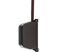 Schellenberg 50508 Enrouleur de sangle pour volet roulant manuel pour sangle largeur 14 mm, Système Mini, avec sangle incluse, espacement des trous de 145 mm, marron