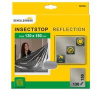 Schellenberg 50720 Moustiquaire fenêtre anti chaleur et anti regard réfléchissante recoupable, avec bande auto agrippante, 130 x 150 cm, Anthracite