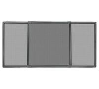 Schellenberg 50811 Moustiquaire fenetre coulissante Insectstop Slide, avec cadre en aluminium ajustable extensible, max. 142 x 50 cm, anthracite