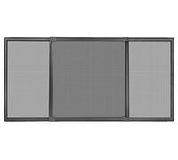 Schellenberg 50813 Moustiquaire fenetre coulissante Insectstop Slide avec cadre en aluminium ajustable extensible max. 193 x 75 cm, anthracite