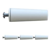 Schellenberg 52011 Bouchon d'arrêt pour volet roulant, 22 x 60 mm, blanc (Lot de 4)