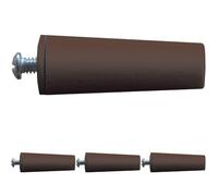 Schellenberg 52013 Bouchon d'arrêt pour volet roulant, 22 x 60 mm, marron (Lot de 4)