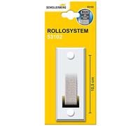 Schellenberg 53102 Couvercle pour enrouleur de sangle volet roulant à encastrer, espacement des trous de 105 mm, Système Maxi, blanc