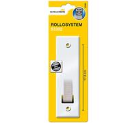 Schellenberg Plaque de recouvrement 53302 pour enrouleur de ceinture métal 17 cm blanc