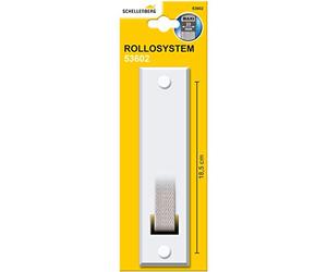 Schellenberg 53602 Couvercle pour enrouleur de sangle volet roulant à encastrer, espacement des trous de vis de 185 mm, Système Maxi, blanc
