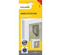 Schellenberg 57000 Patch de réparation en fibre de verre pour moustiquaire, 5 x 100 cm, Anthracite, 1 pièce