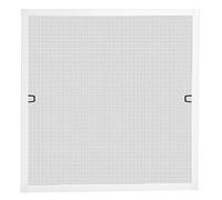 Schellenberg 70030 Moustiquaire fenêtre avec cadre en aluminium - sans perçage - recoupable aux dimensions souhaitées - 100 x 120 cm, blanc