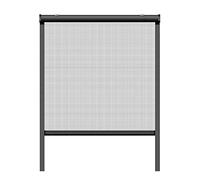 Schellenberg 70895 160 x 160 cm, Anthracite Moustiquaire fenetre Enroulable Fibre de Verre avec Cadre en Aluminium