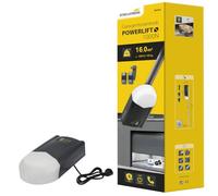 Schellenberg Motorisation de porte de garage Powerlift 1000 N, surface de but 16 m², force de traction 1000 N, inclus 2x 433,92 MHz émetteur manuel et clip pour pare-soleil pour télécommande, 60304