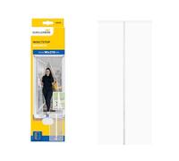 Schellenberg Rideau magnétique anti-insectes, 90 x 210 cm, blanc, bande Velcro incluse, avec lamelles en polyester, pour portes de balcon et de terrasse, ajustable individuellement, 50644