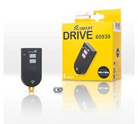 Schellenberg Télécommande pour porte de garage 60930 Smart DRIVE, 2 canaux, 868,4 MHz, max 10 mW/10 dBm, anthracite