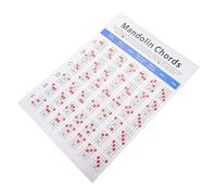 Schéma D’accords de Mandoline en Papier Couché, Grand Format Coloré | Référence Multi-usages, Aide de Pratique Portable, pour Débutants et Musiciens, Maison ou Partout