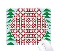 schéma de décoration de noël blanc - rouge tapis de souris green pine tree tapis en caoutchouc