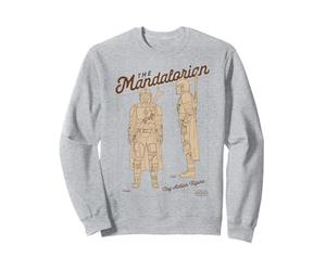 Schéma de la figurine articulée Star Wars The Mandalorian Sweatshirt
