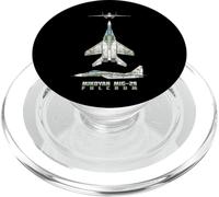 Schéma de l'avion de Chasse à réaction Russe MiG-29 PopSockets PopGrip pour MagSafe