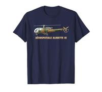 Schéma de l'hélicoptère Militaire français Alouette III T-Shirt