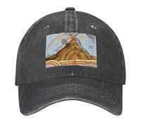 Schéma de Section transversale Classique d’Une Casquette de Baseball Strato Volcano pour randonnée visière Thermique de Golf Offerte Triple féminin Sport Ajustable en Coton pour Hommes