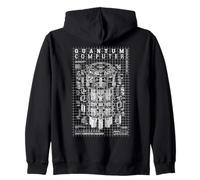 Schéma d'ordinateur quantique Qubit Computing Physics Science Lab Sweat à Capuche