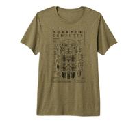 Schéma d'ordinateur quantique Qubit Computing Physics Science Lab T-Shirt Haut de Gamme