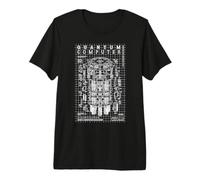 Schéma d'ordinateur quantique Qubit Computing Physics Science Lab T-Shirt Haut de Gamme