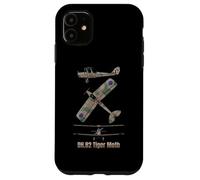 Schéma du biplan Britannique DH 82 Tiger Moth Coque pour iPhone 11