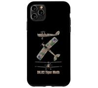 Schéma du biplan Britannique DH 82 Tiger Moth Coque pour iPhone 11 Pro Max
