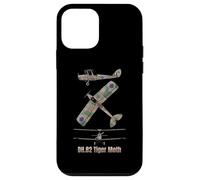Schéma du biplan Britannique DH 82 Tiger Moth Coque pour iPhone 12 Mini