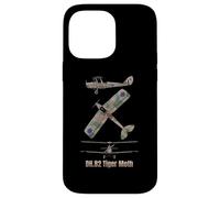 Schéma du biplan Britannique DH 82 Tiger Moth Coque pour iPhone 14 Pro Max