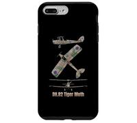 Schéma du biplan Britannique DH 82 Tiger Moth Coque pour iPhone 7 Plus/8 Plus