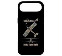 Schéma du biplan Britannique DH 82 Tiger Moth Coque pour iPhone Air