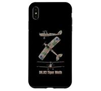 Schéma du biplan Britannique DH 82 Tiger Moth Coque pour iPhone XS Max