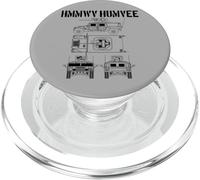 Schéma du véhicule de Combat Militaire Humvee HMMWV Humvee PopSockets PopGrip pour MagSafe