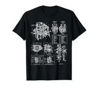 Schéma mécanique pour ingénieur Automobile Brevet carburateur T-Shirt